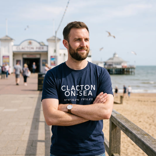 Clacton-on-Sea — Coordinates Navy Tee