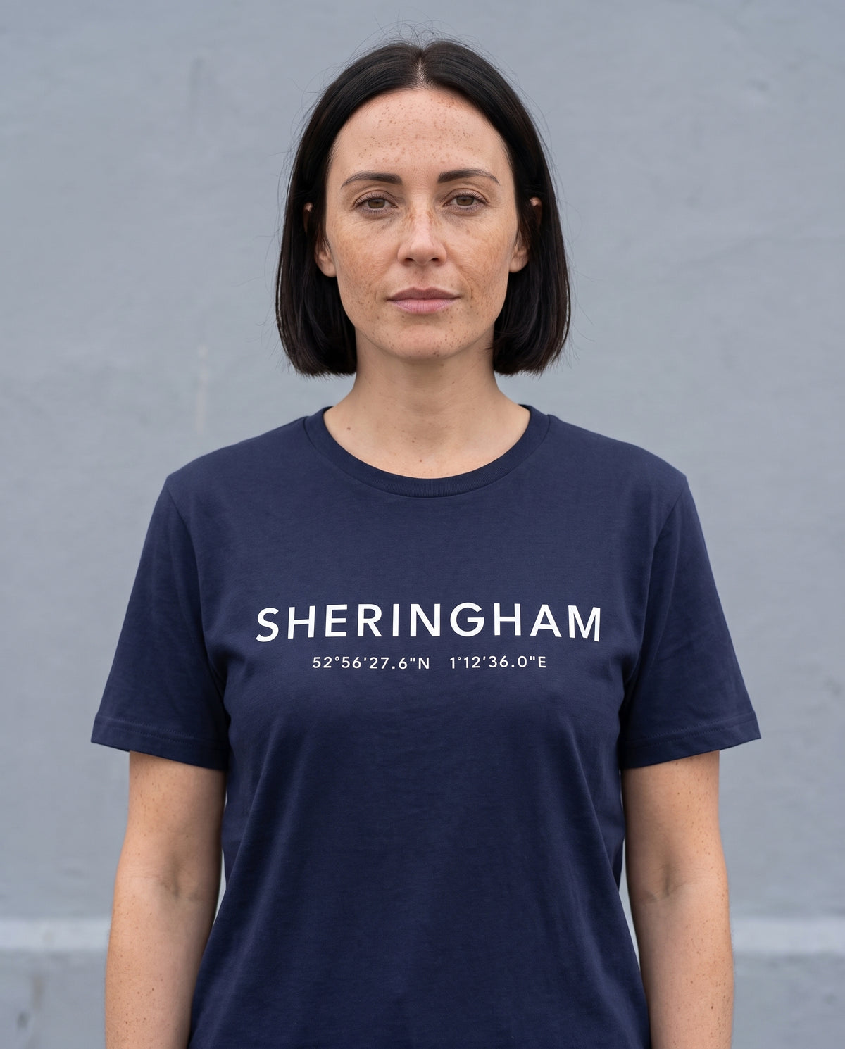 Your Town Merch — Sheringham Coordinates Navy Tee lifestyle