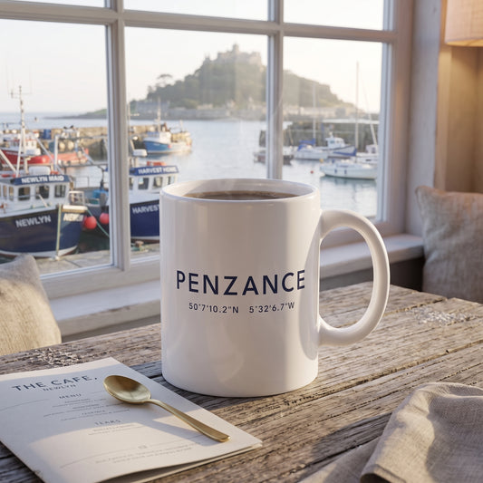 Penzance — Coordinates Ceramic Mug