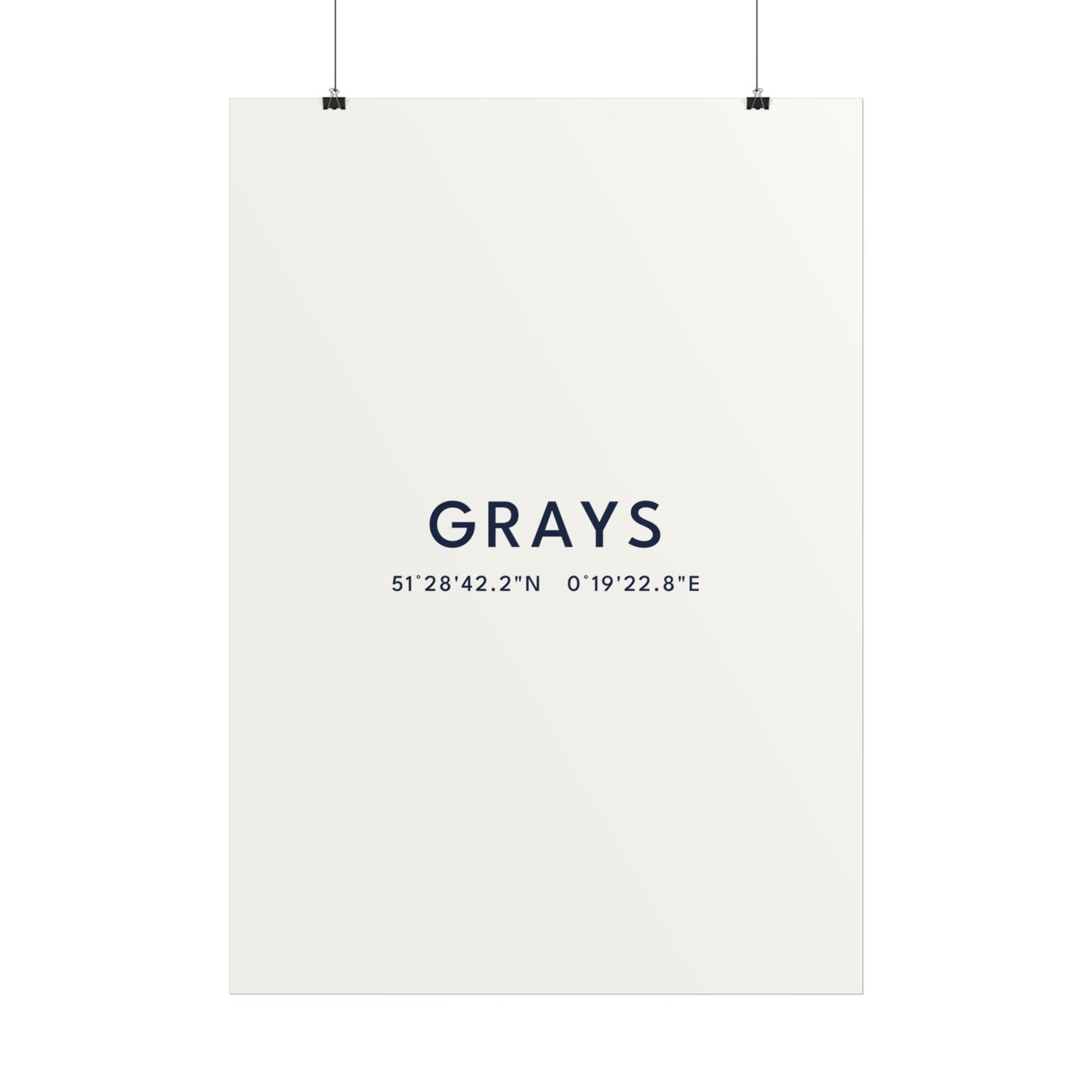 Grays — Coordinates Print (White)