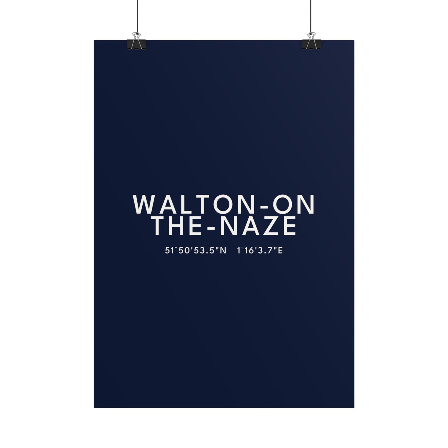 WALTON-ON-THE-NAZE — Coordinates Print