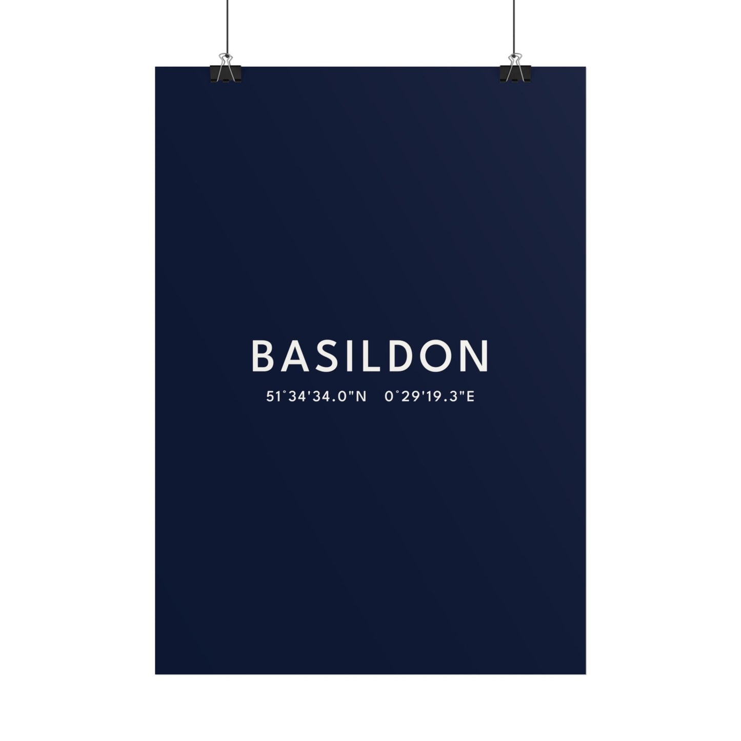 Basildon — Coordinates Print