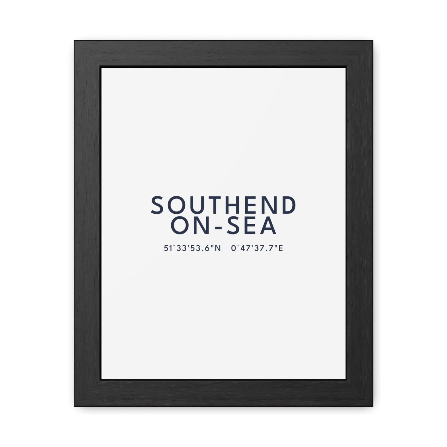 Southend-on-Sea — Framed Coordinates Print