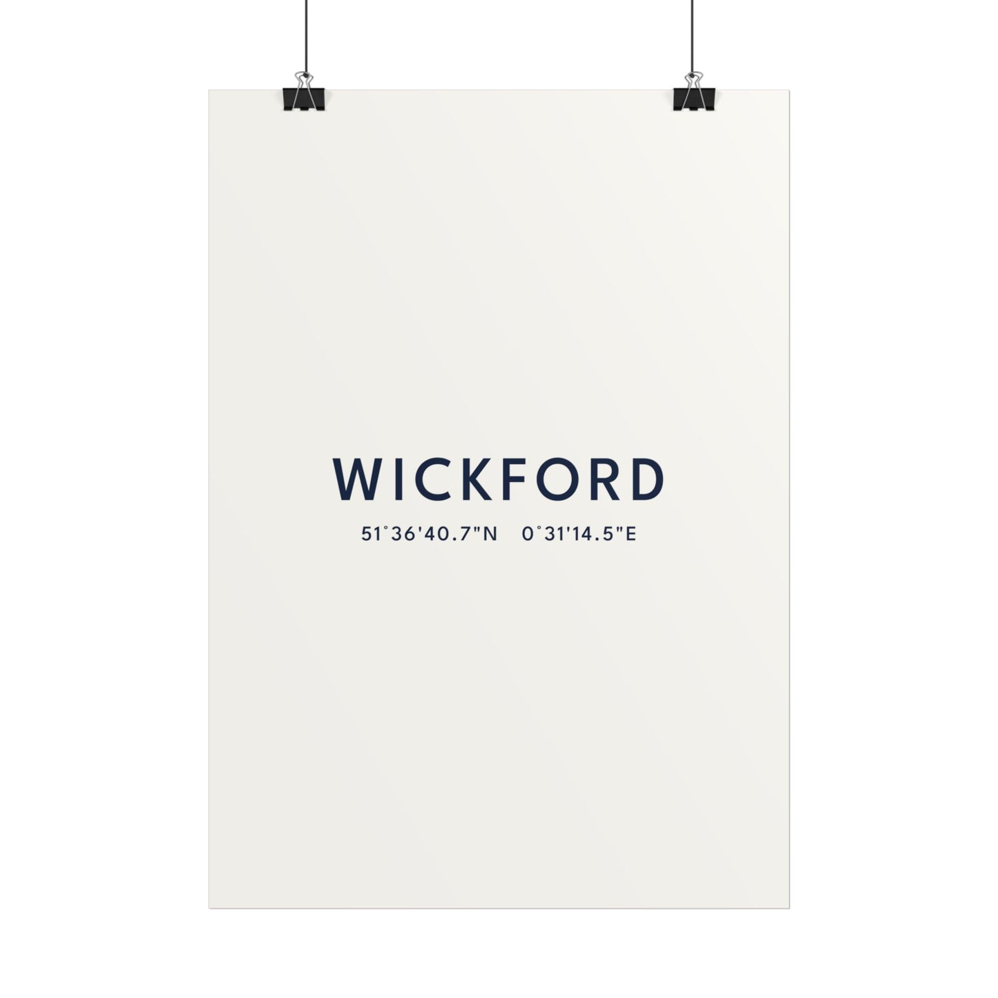 Wickford — Coordinates Print (White)