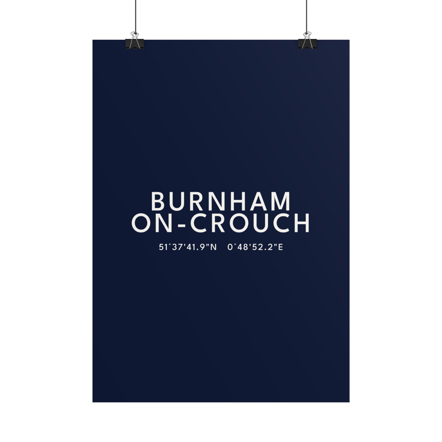 BURNHAM-ON-CROUCH — Coordinates Print