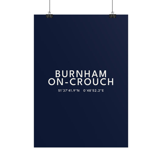 Burnham-on-Crouch — Coordinates Print
