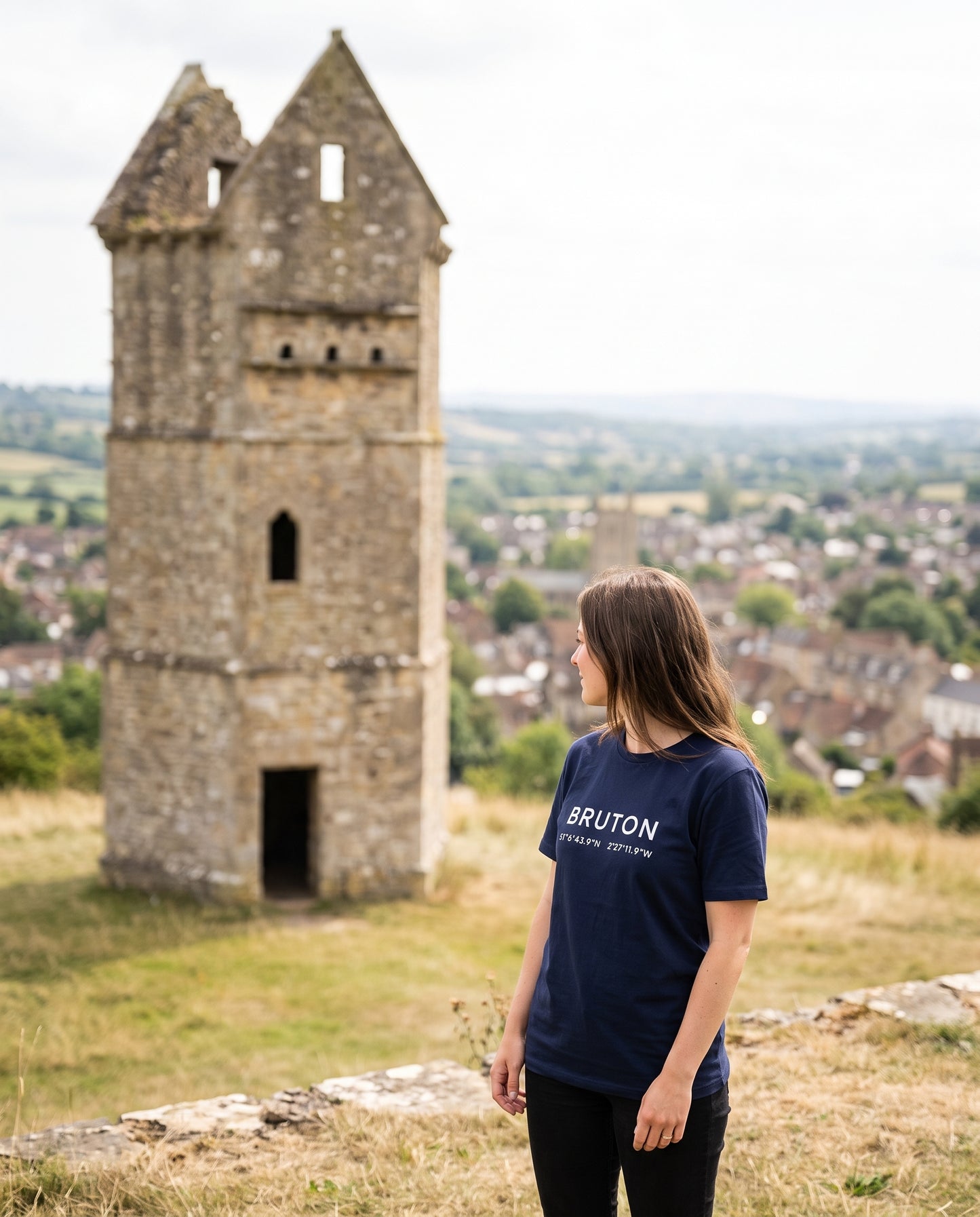 Bruton — Coordinates Navy Tee