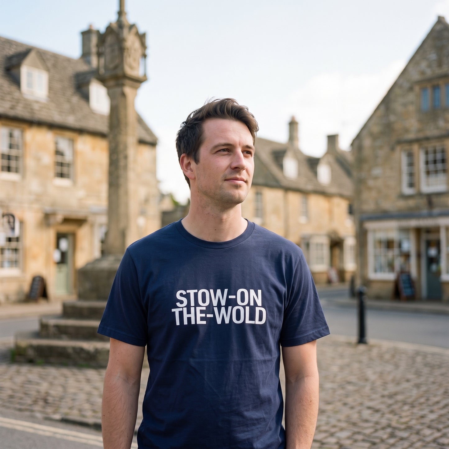 Stow-on-the-Wold — Navy Tee
