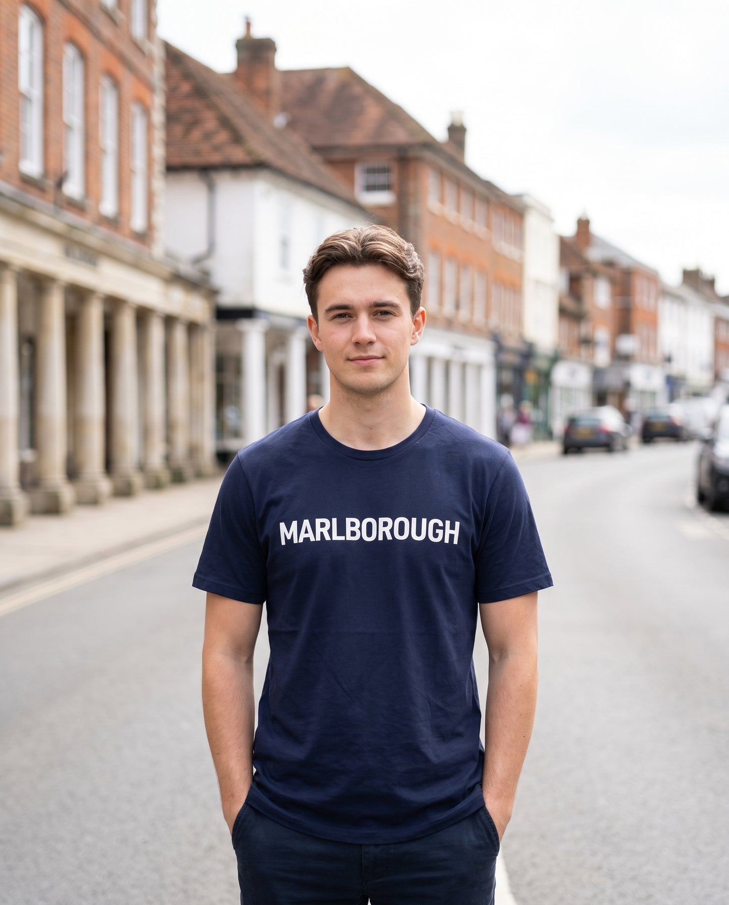 Marlborough — Navy Tee