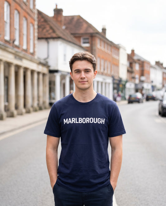 Marlborough — Navy Tee