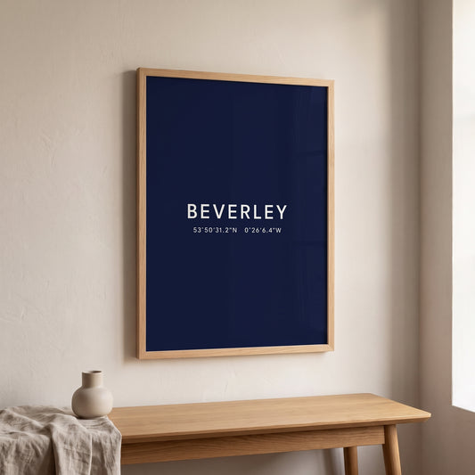 Your Town Merch — Beverley Coordinates Print lifestyle