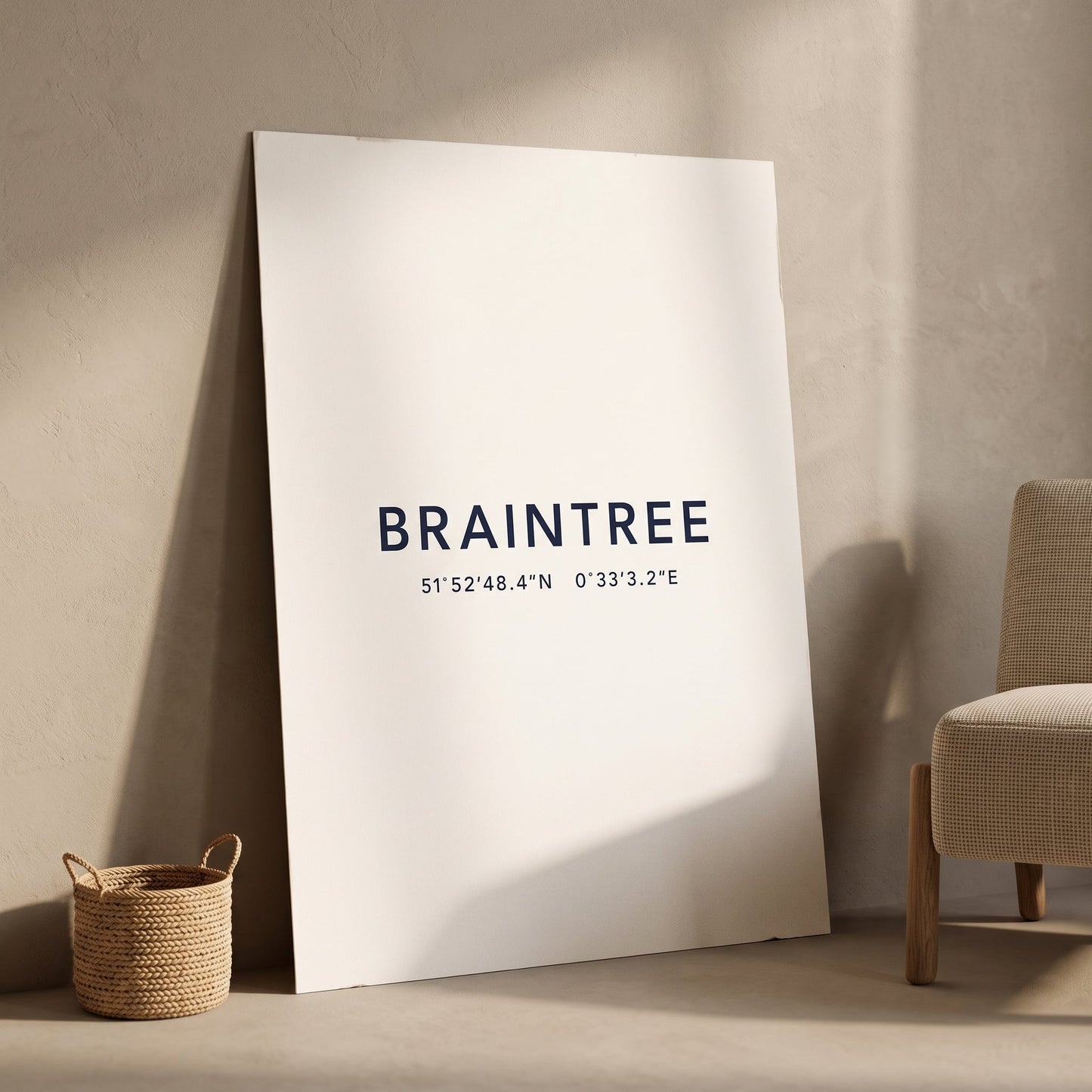 Braintree — Coordinates Print (White)