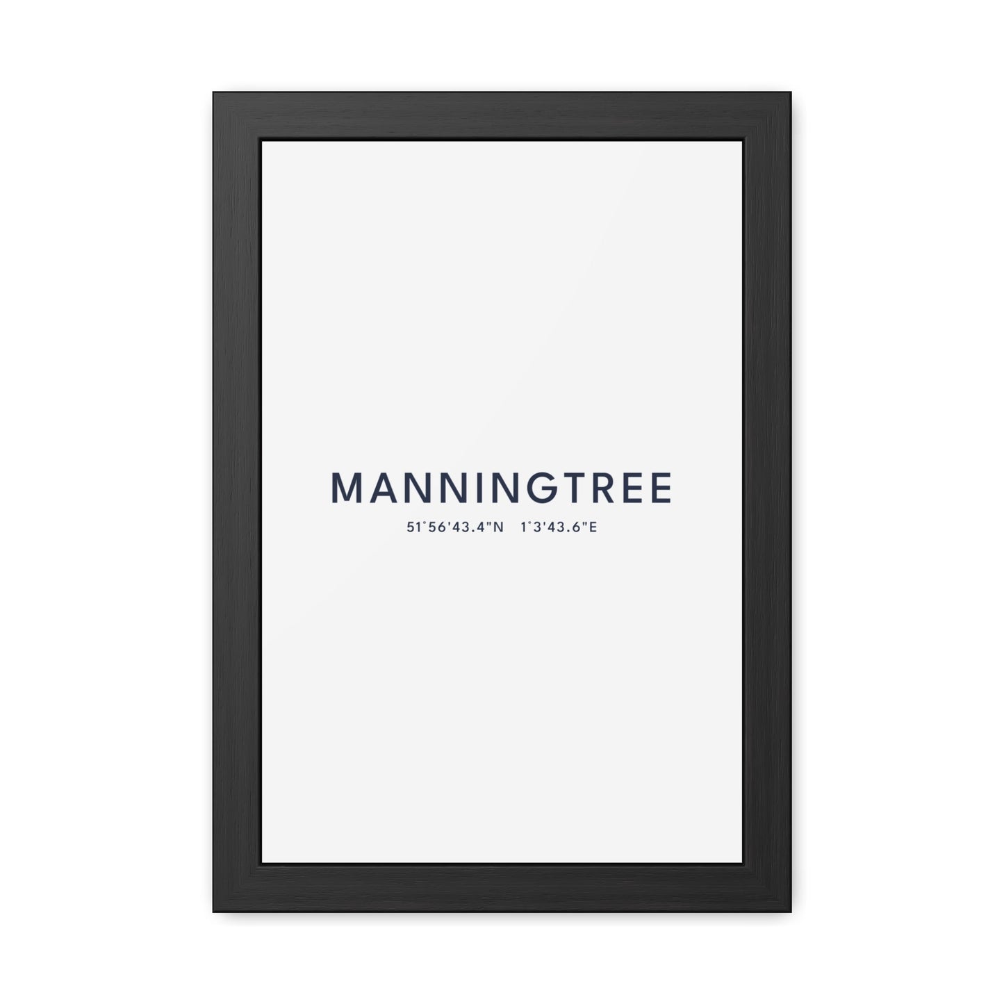 Manningtree — Framed Coordinates Print