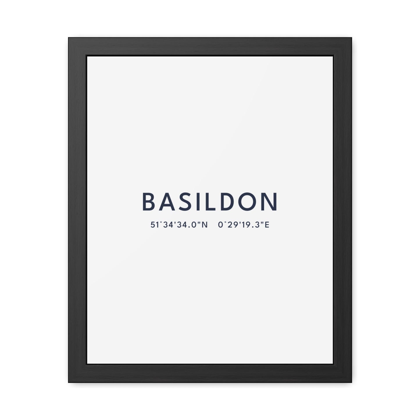Basildon — Framed Coordinates Print
