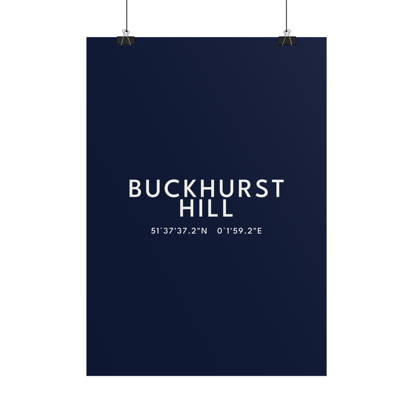 BUCKHURST HILL — Coordinates Print