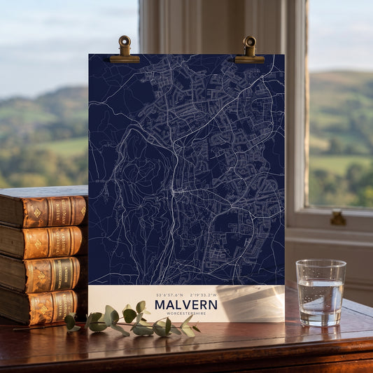 Malvern — Map Print