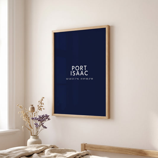Port Isaac — Coordinates Print