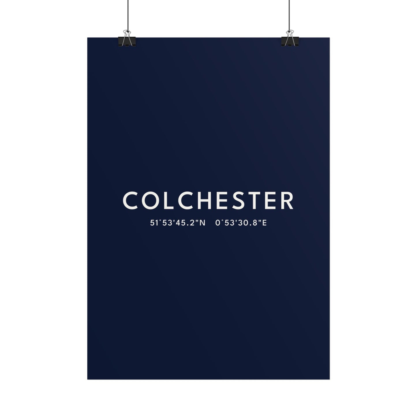 Colchester — Coordinates Print