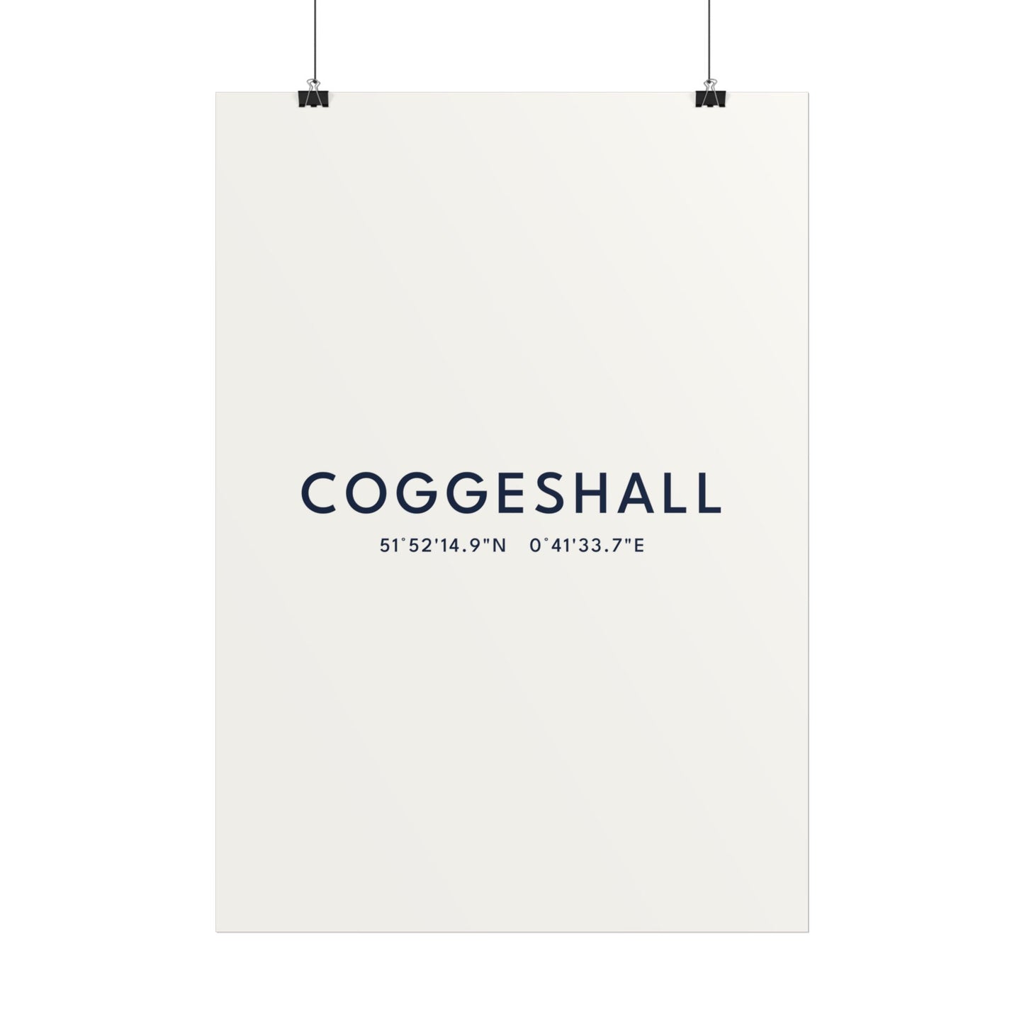 Coggeshall — Coordinates Print (White)