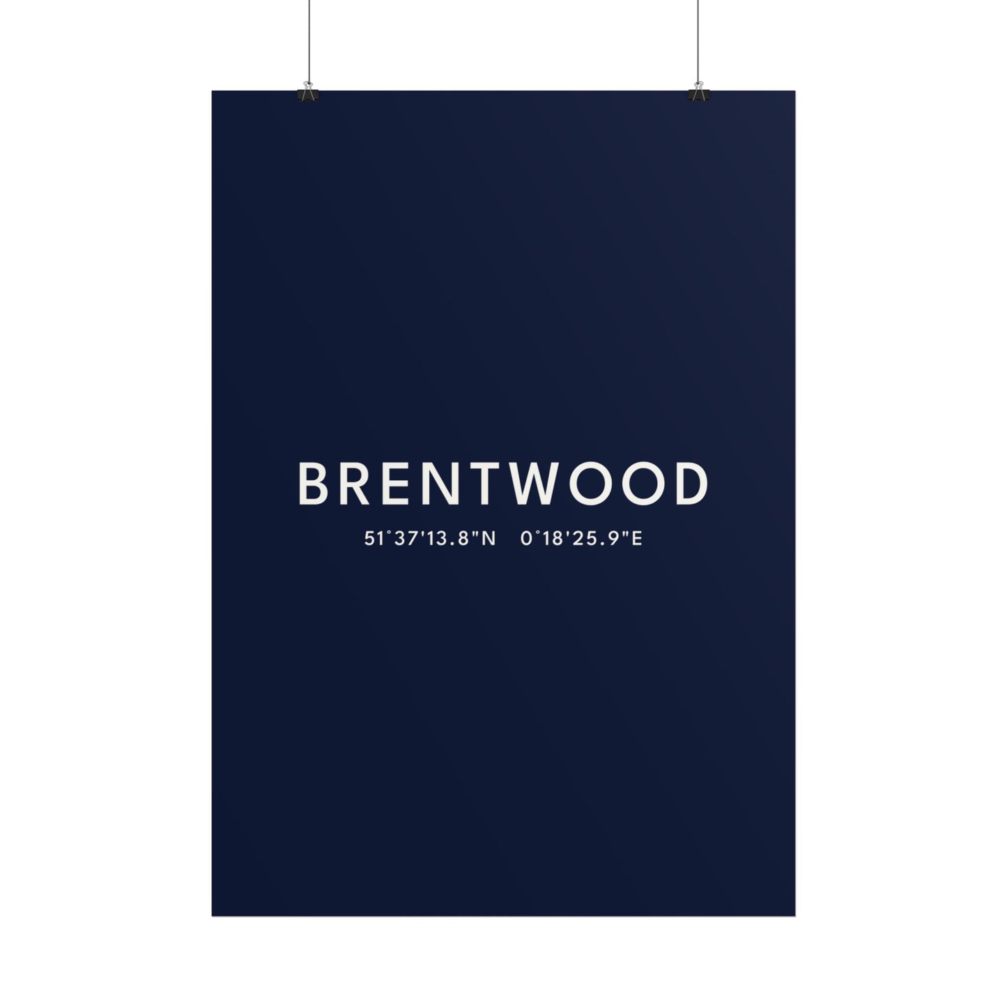 BRENTWOOD — Coordinates Print