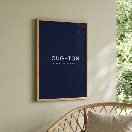 Loughton — Coordinates Print