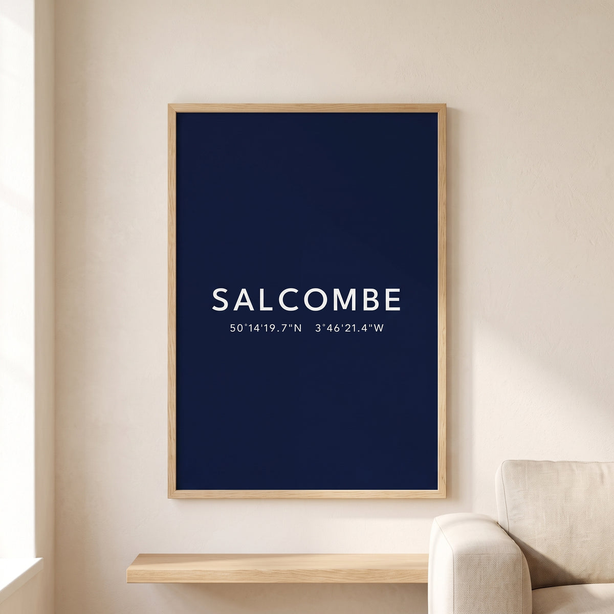 Your Town Merch — Salcombe Coordinates Print lifestyle