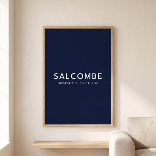 Salcombe — Coordinates Print