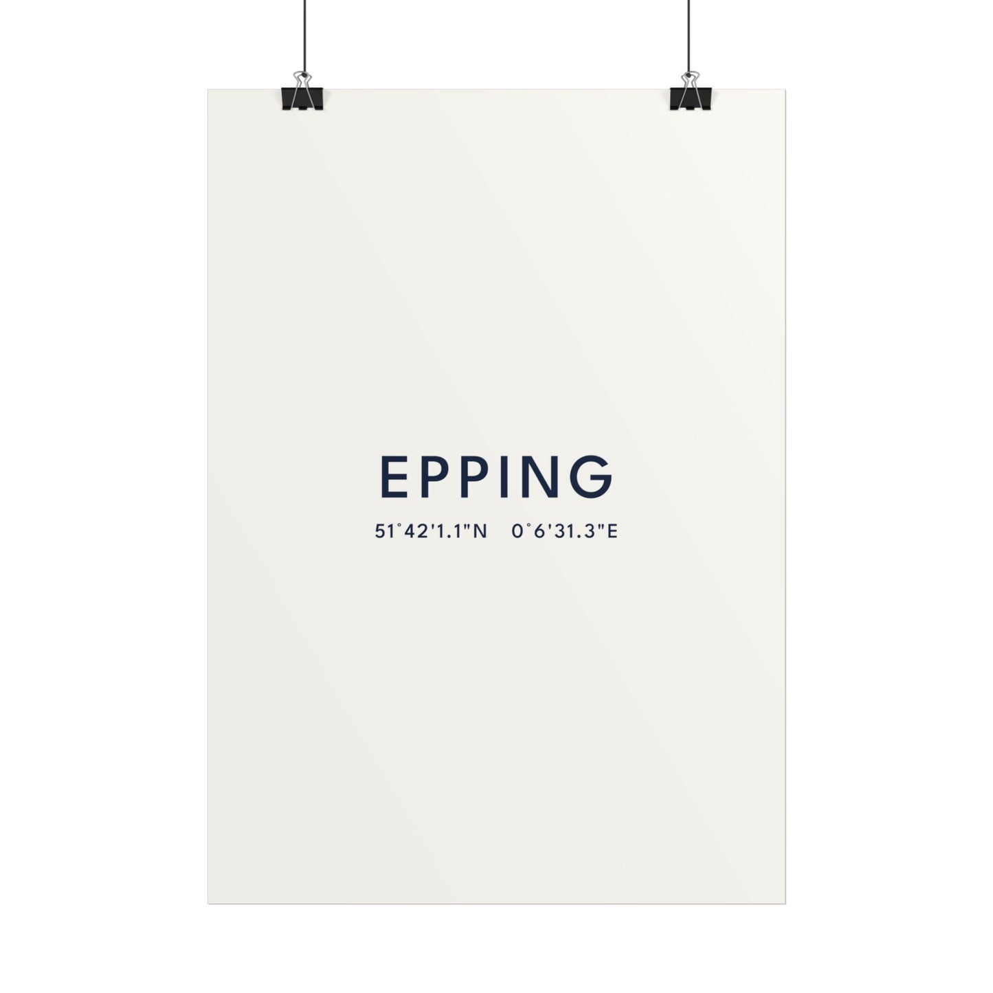 Epping — Coordinates Print (White)
