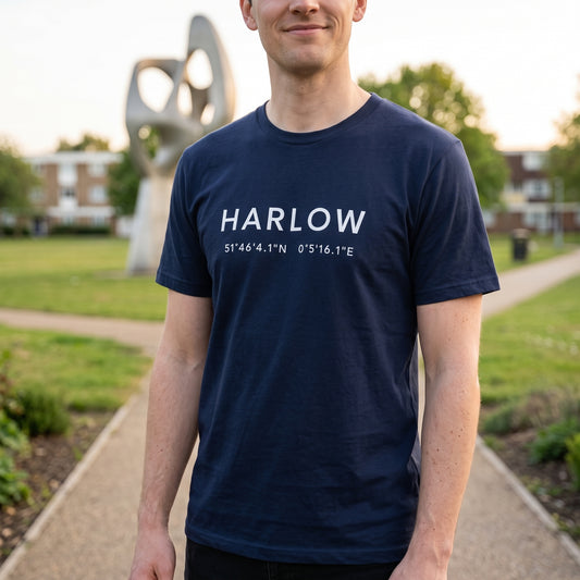 Harlow — Coordinates Navy Tee