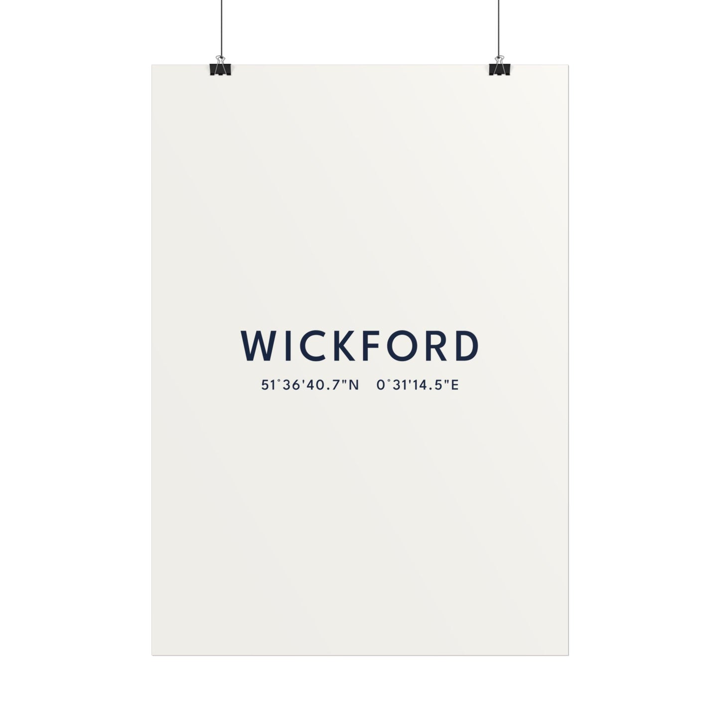 Wickford — Coordinates Print (White)