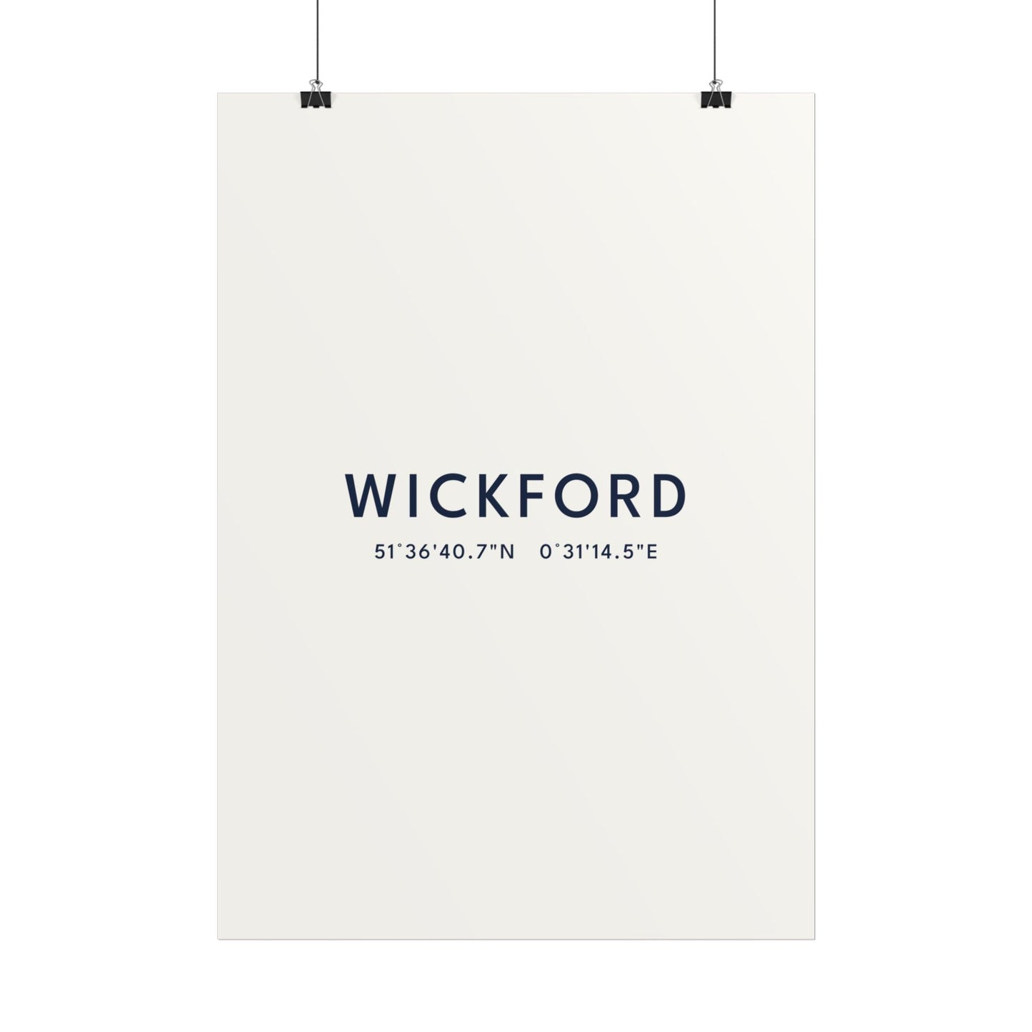 Wickford — Coordinates Print (White)