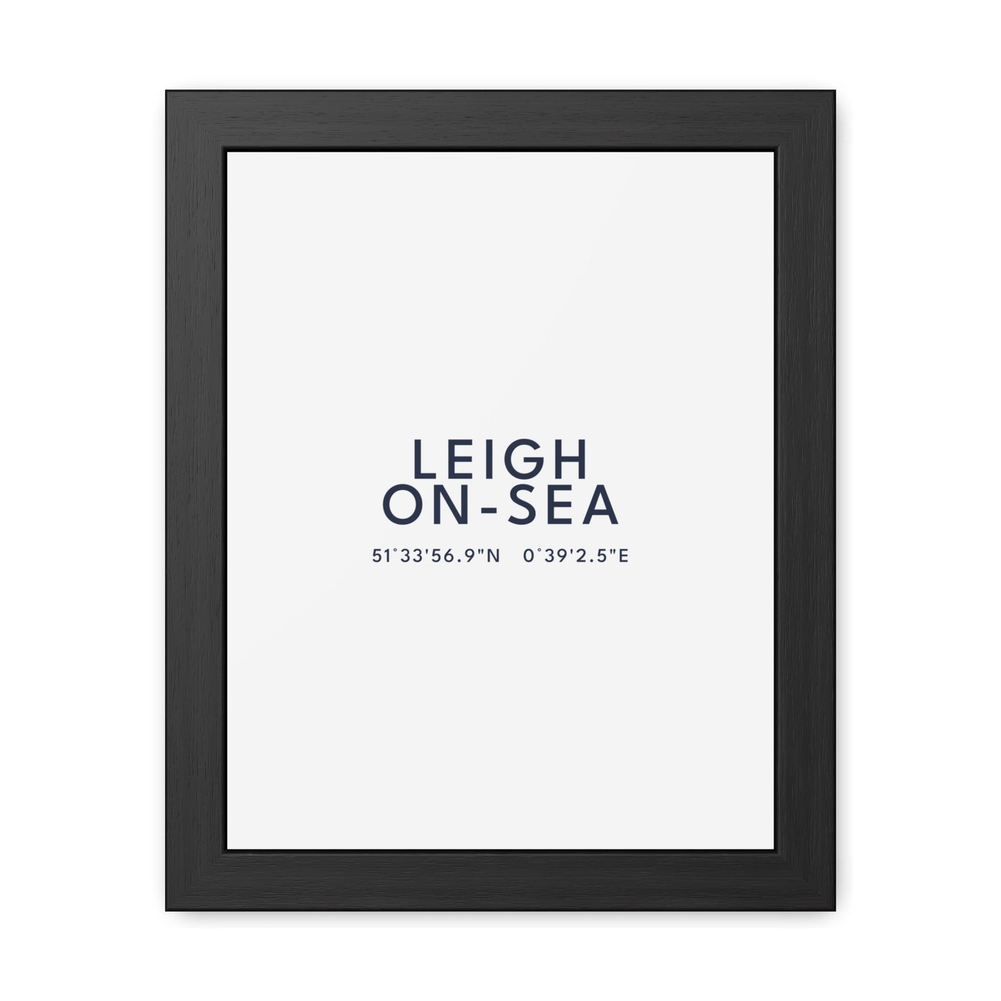 Leigh-on-Sea — Framed Coordinates Print