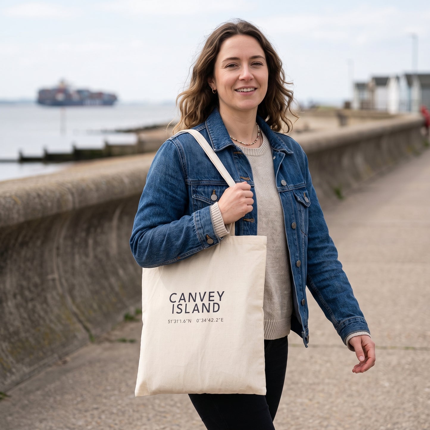 Canvey Island — Coordinates Natural Tote