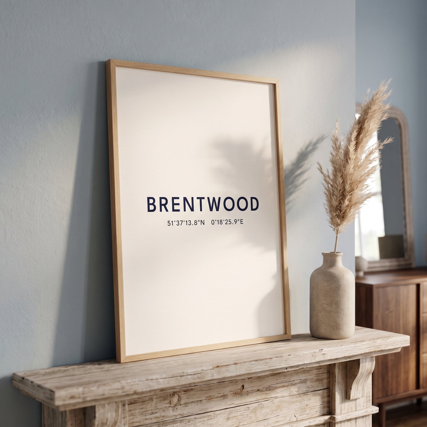 Brentwood — Coordinates Print (White)