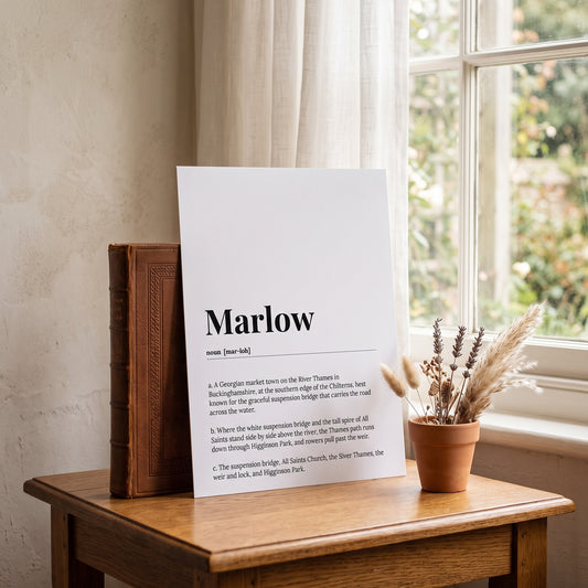 Marlow — Dictionary Print