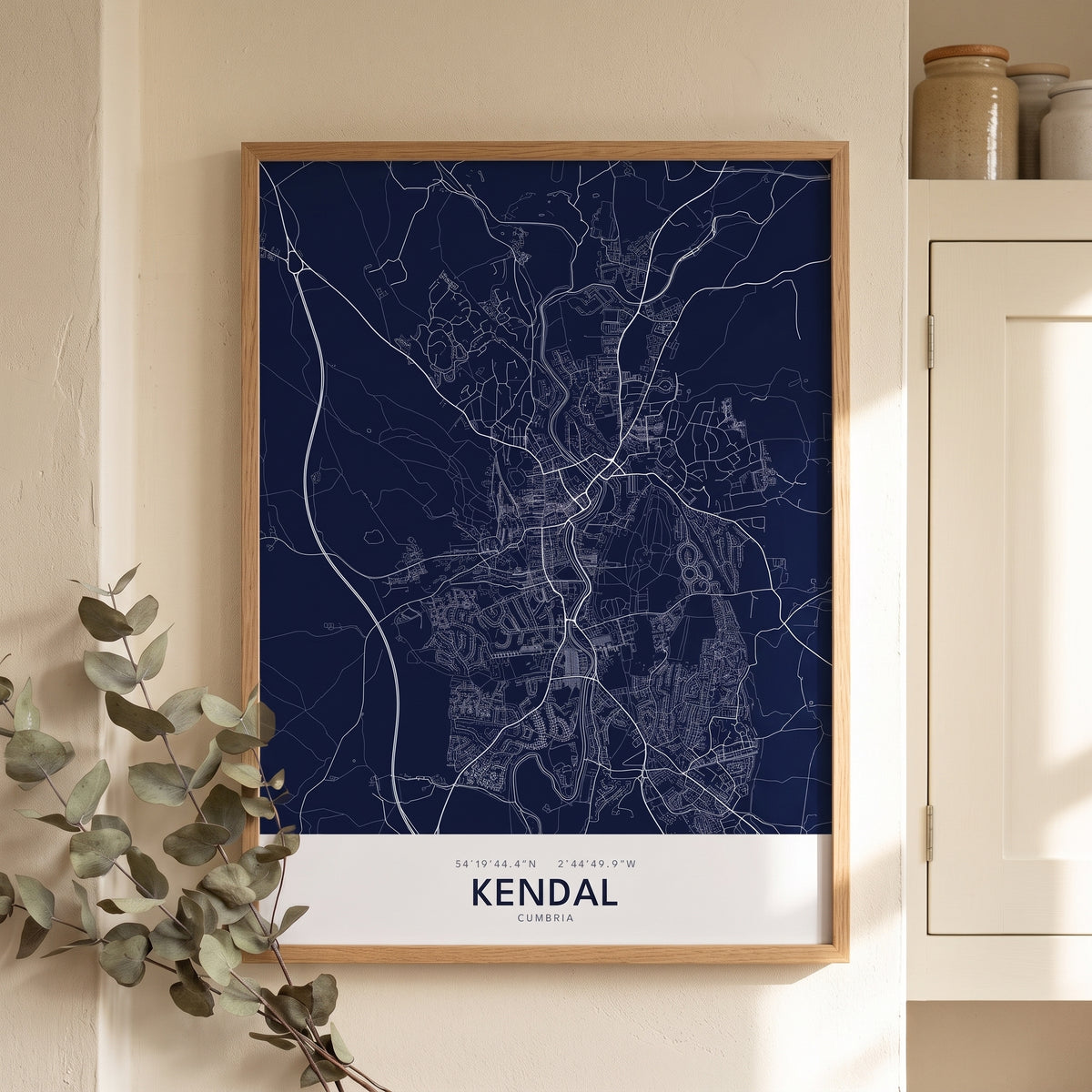 Your Town Merch — Kendal Map Print lifestyle