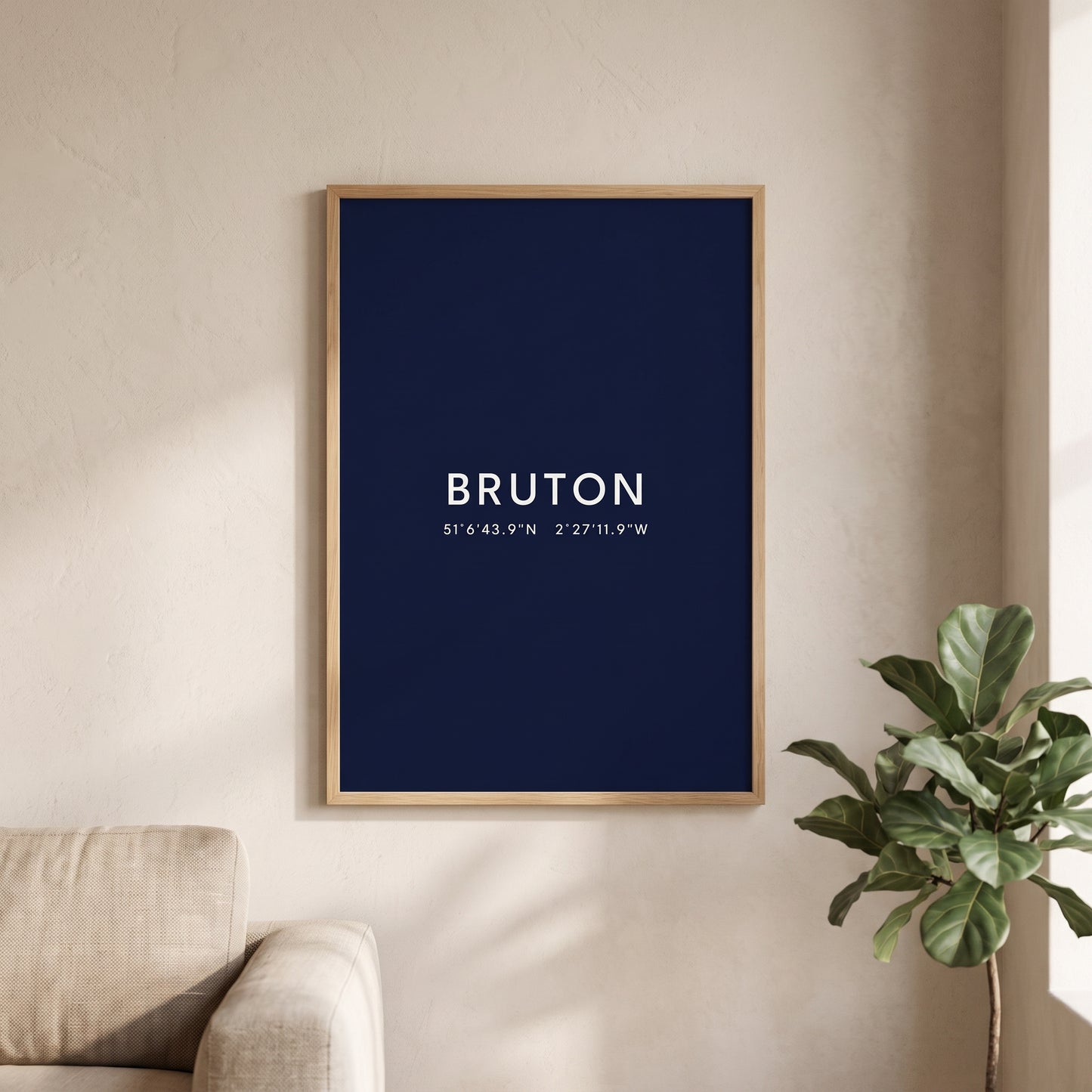 Bruton — Coordinates Print