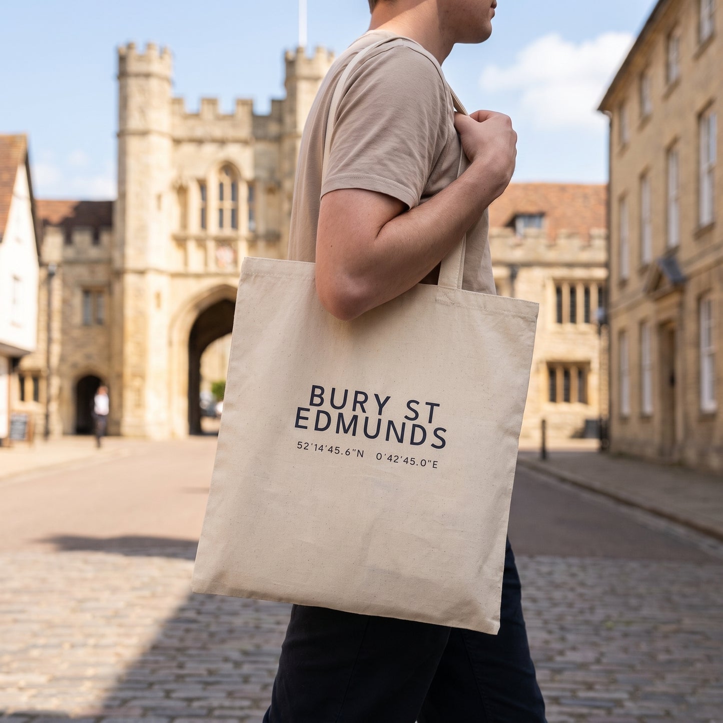 Bury St Edmunds — Coordinates Natural Tote