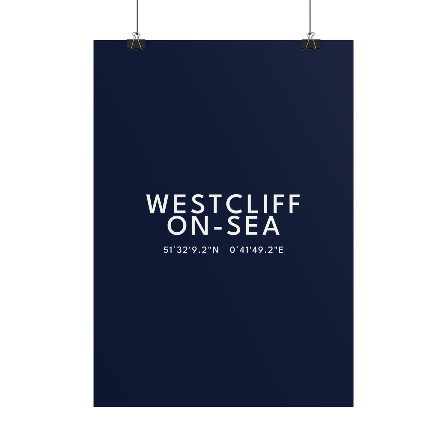 WESTCLIFF-ON-SEA — Coordinates Print
