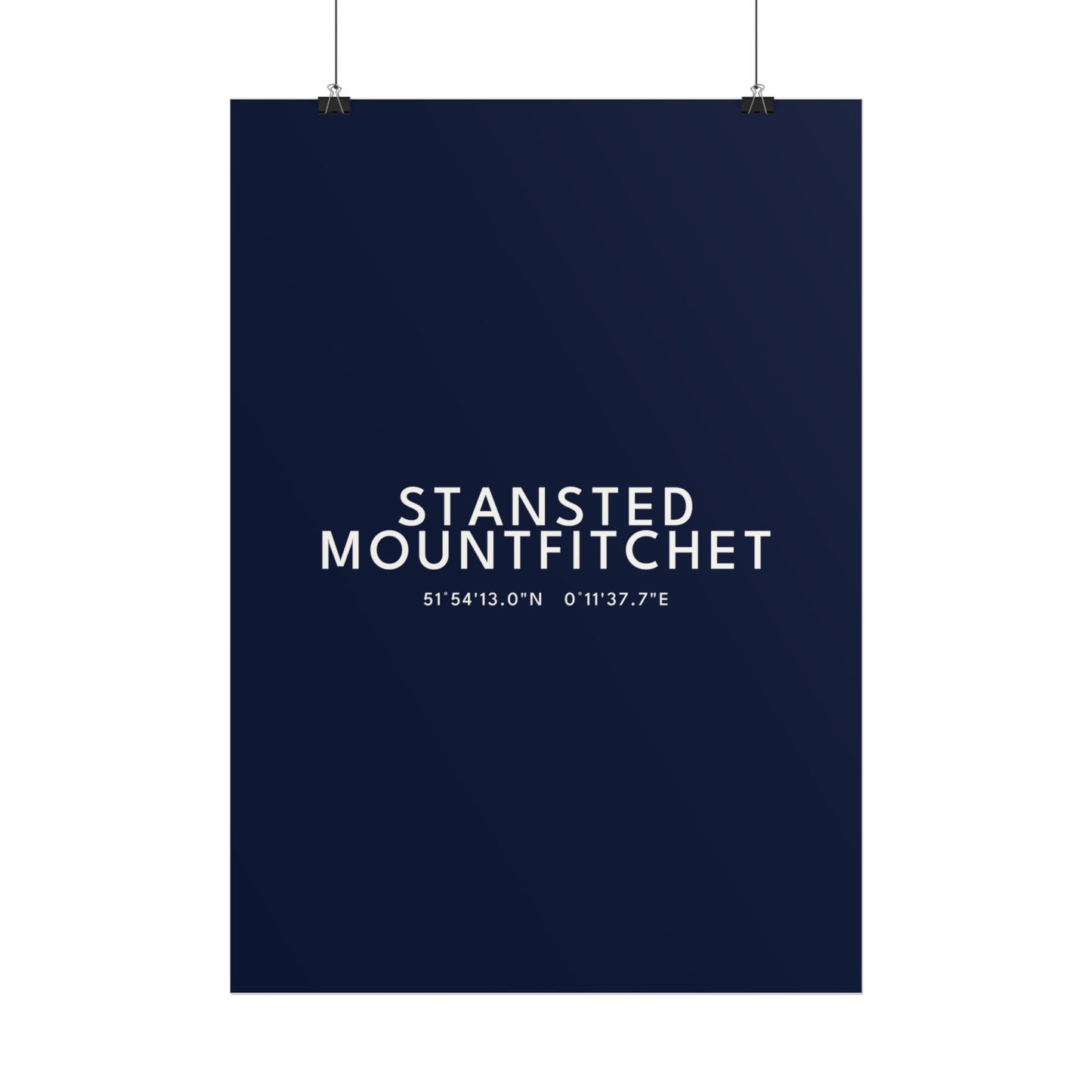 STANSTED MOUNTFITCHET — Coordinates Print