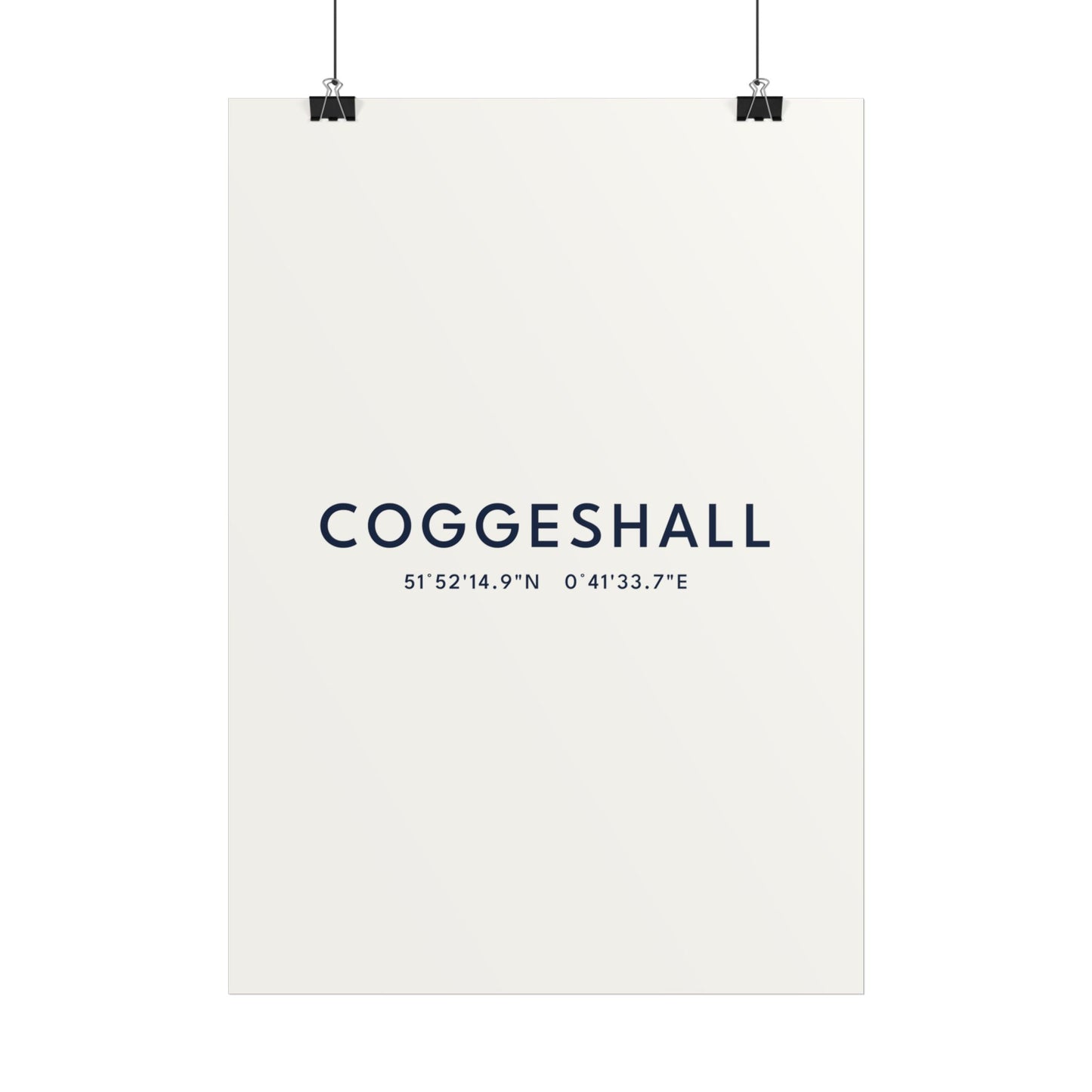 Coggeshall — Coordinates Print (White)