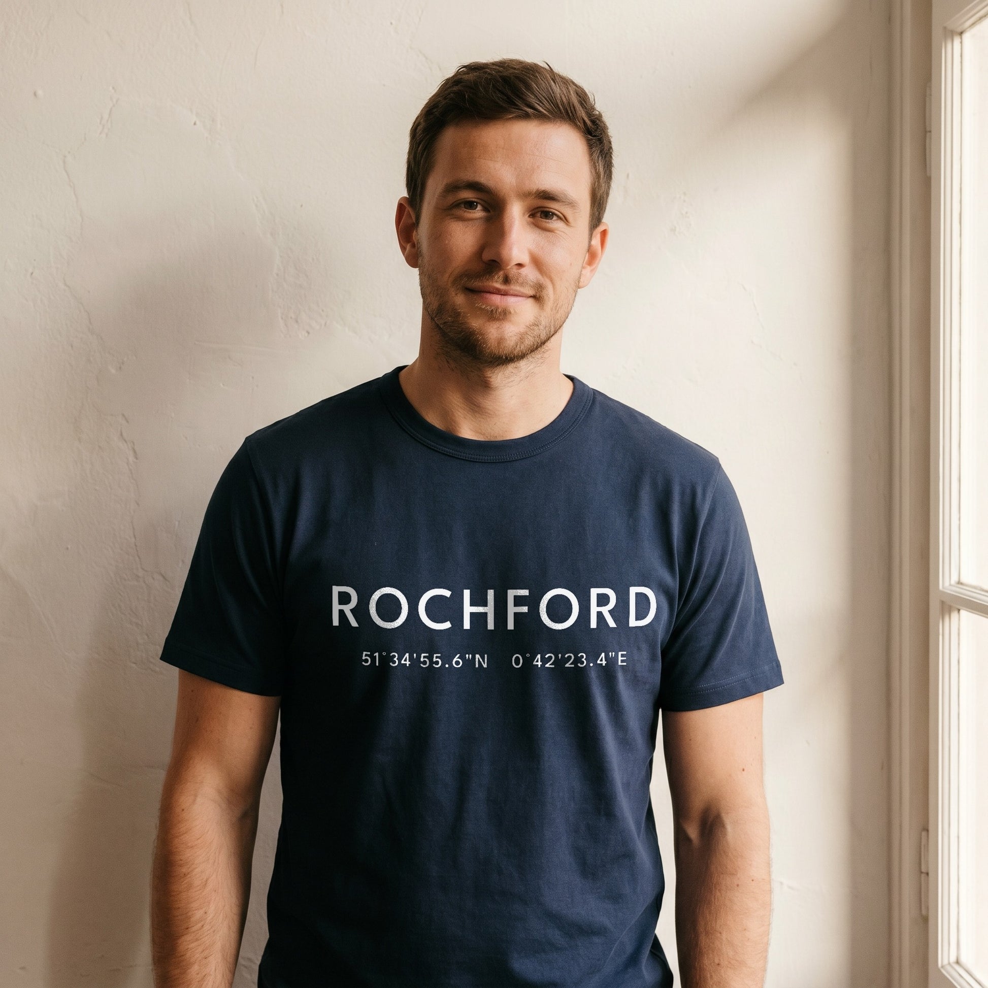 Rochford coordinates t-shirt — Your Town Merch