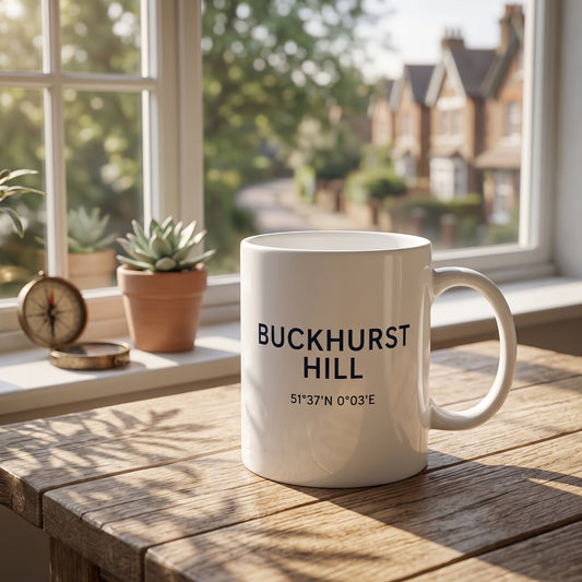 Buckhurst Hill — Coordinates Ceramic Mug