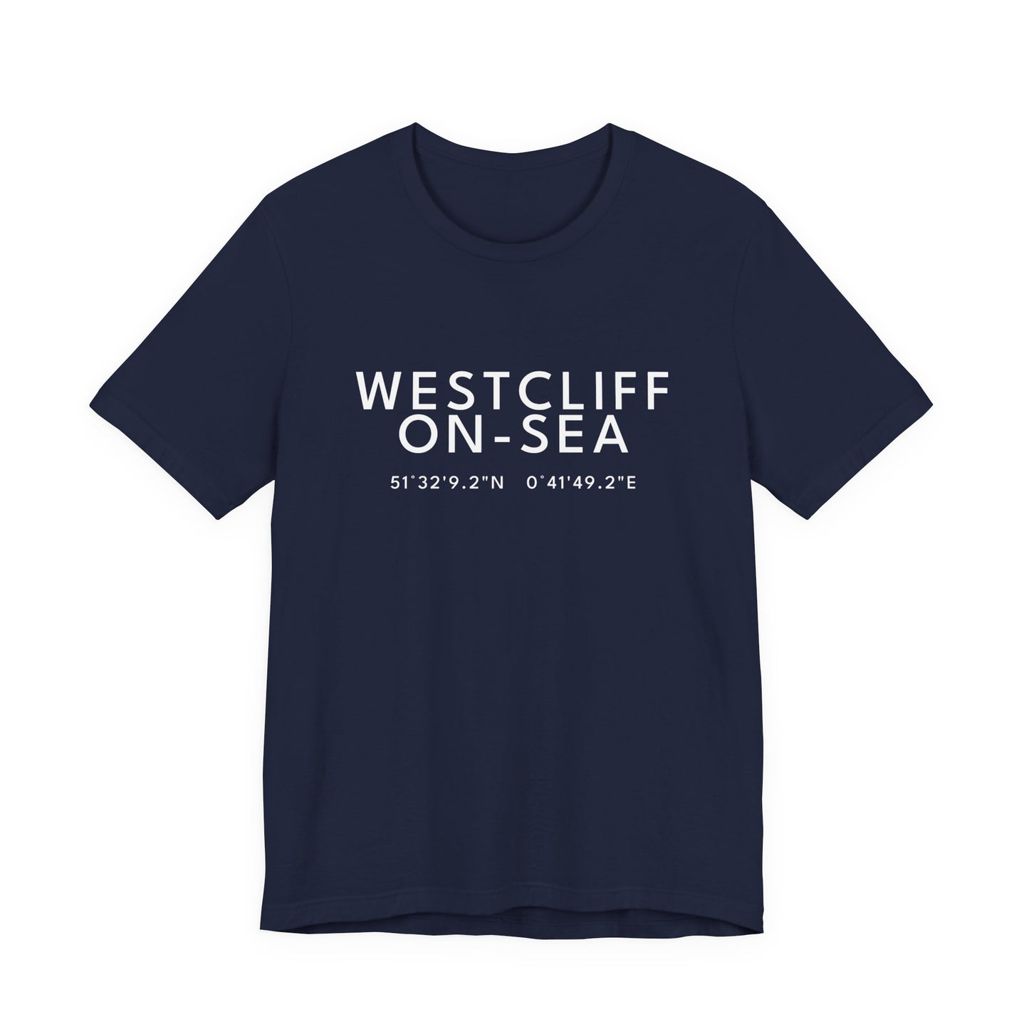 WESTCLIFF-ON-SEA — Coordinates Navy Tee