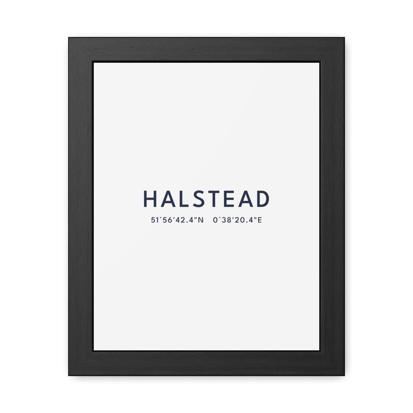 Halstead — Framed Coordinates Print