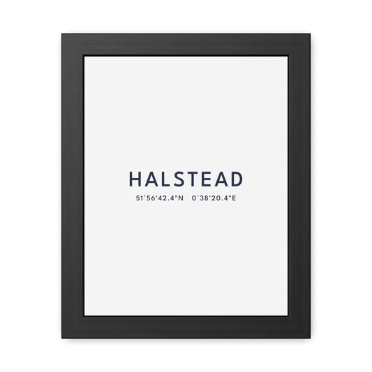 Halstead — Framed Coordinates Print