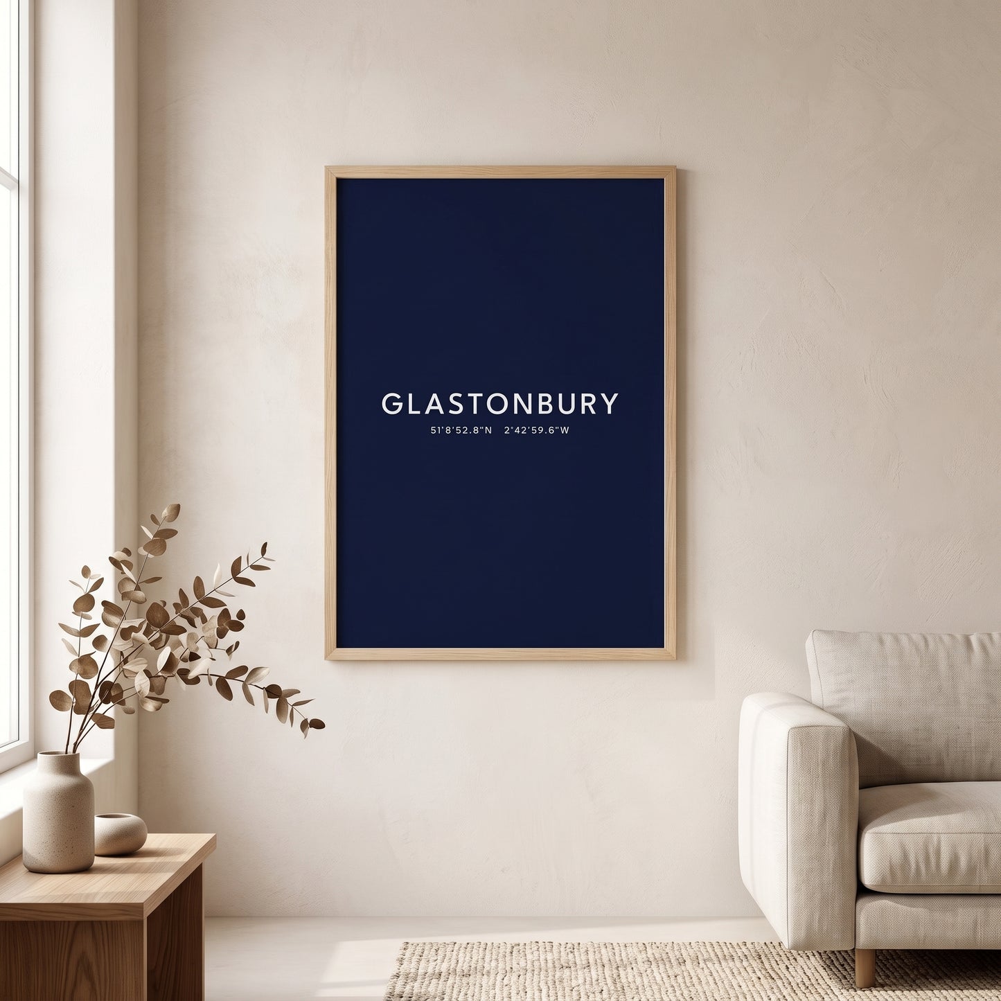 Glastonbury — Coordinates Print