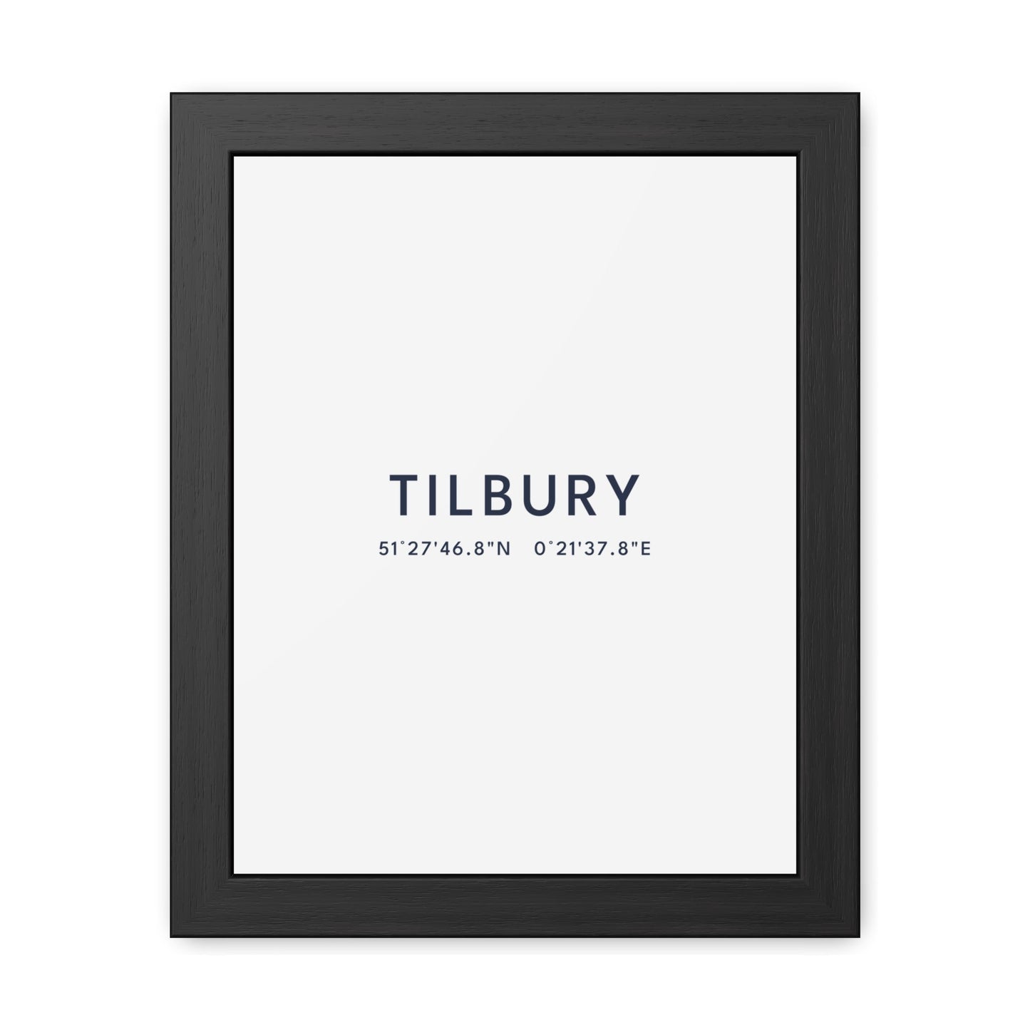 Tilbury — Framed Coordinates Print