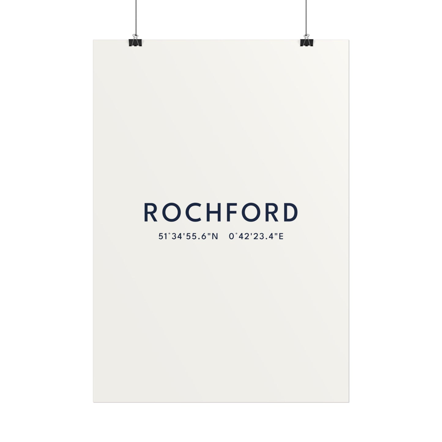 Rochford — Coordinates Print (White)