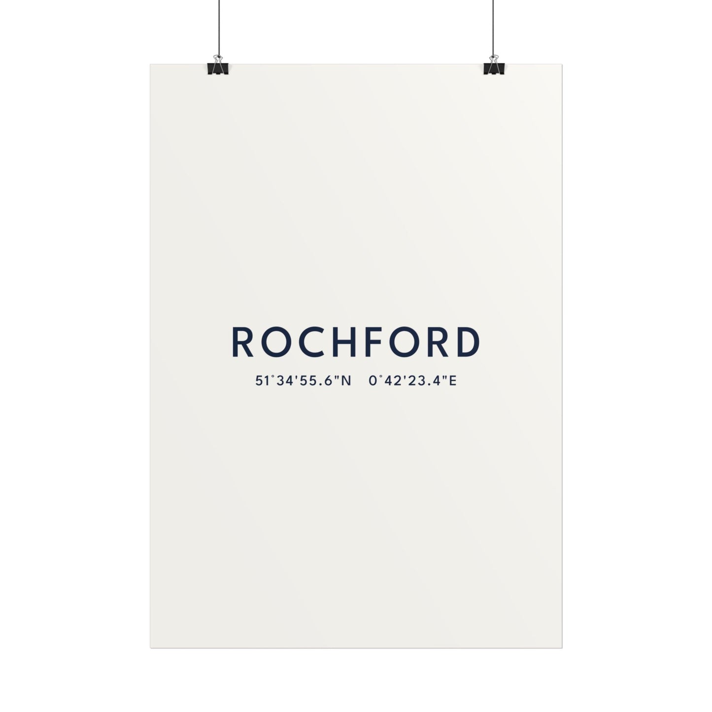 Rochford — Coordinates Print (White)